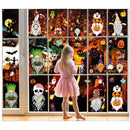 GAOMON Halloween Style Stickers Electrostatic Window Stickers Dwarf Pattern Stickers
