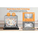 GEEK CHEF 26QT Air Fryer Toaster Oven with Rotisserie Steam Oven Oil-Free Frying