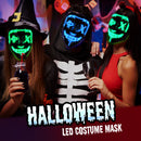 GAOMON Halloween Mask 2 colors Scary LED Mask for Halloween Cosplay Costume with Gloves