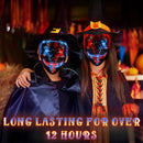 GAOMON Halloween Mask 2 colors Scary LED Mask for Halloween Cosplay Costume
