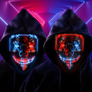 GAOMON Halloween Mask 2 colors Scary LED Mask for Halloween Cosplay Costume