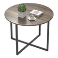IDEALHOUSE 60CM Round Coffee Table Industrial Design - Grey