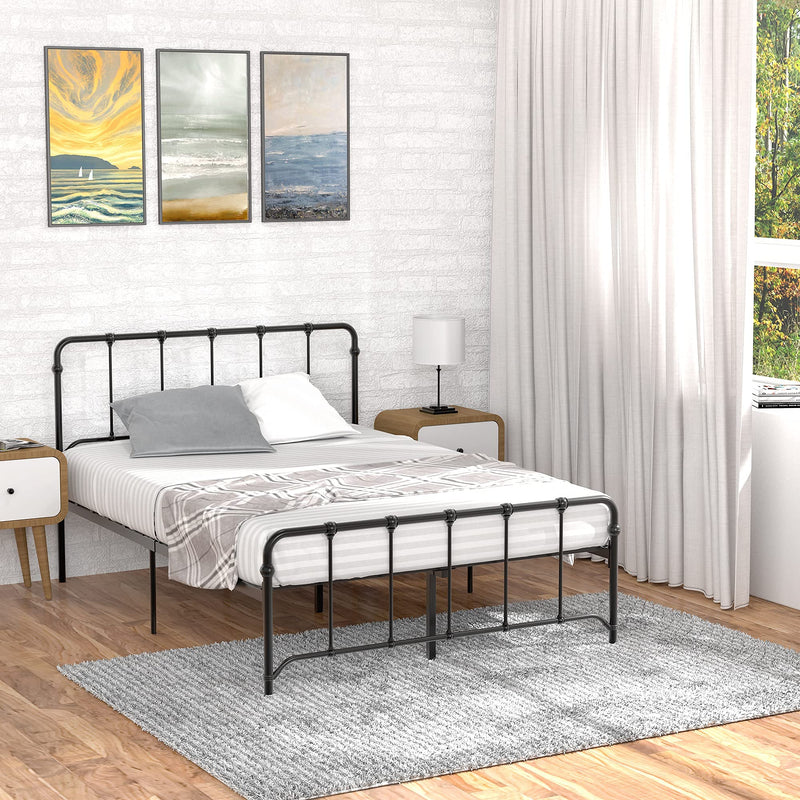 IDEALHOUSE Full Size Metal Bed Frame Platform Bed