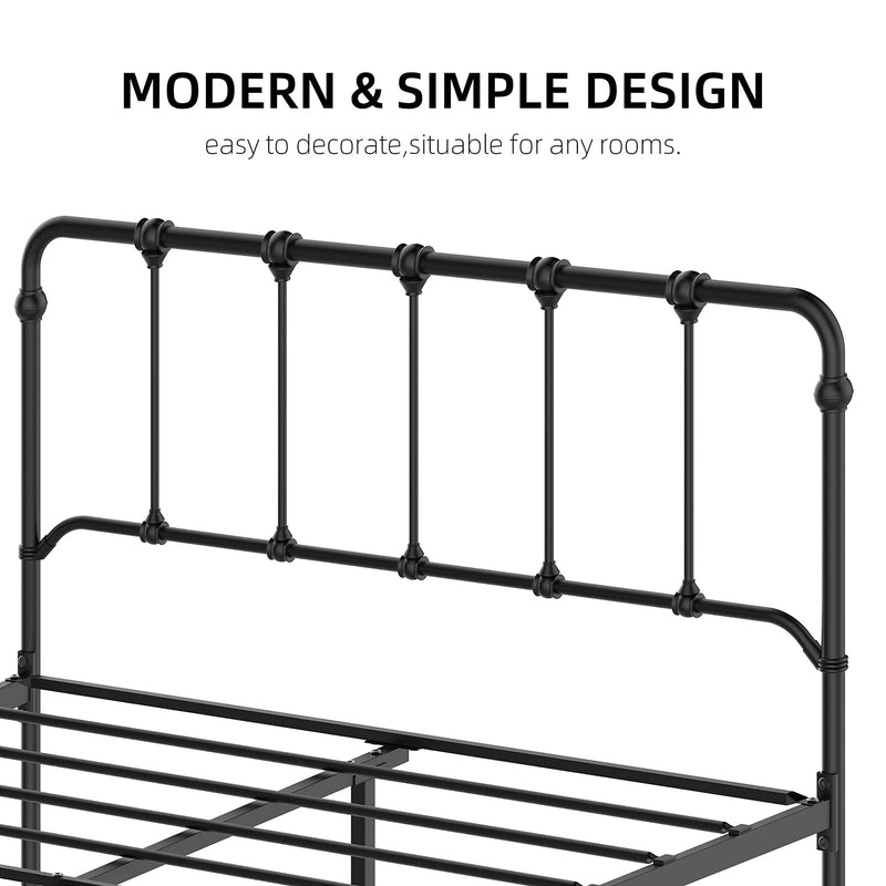 IDEALHOUSE Full Size Metal Bed Frame Platform Bed