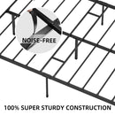 GAOMON Full Size Metal Platform Bed Frame with Upholstered Headboard