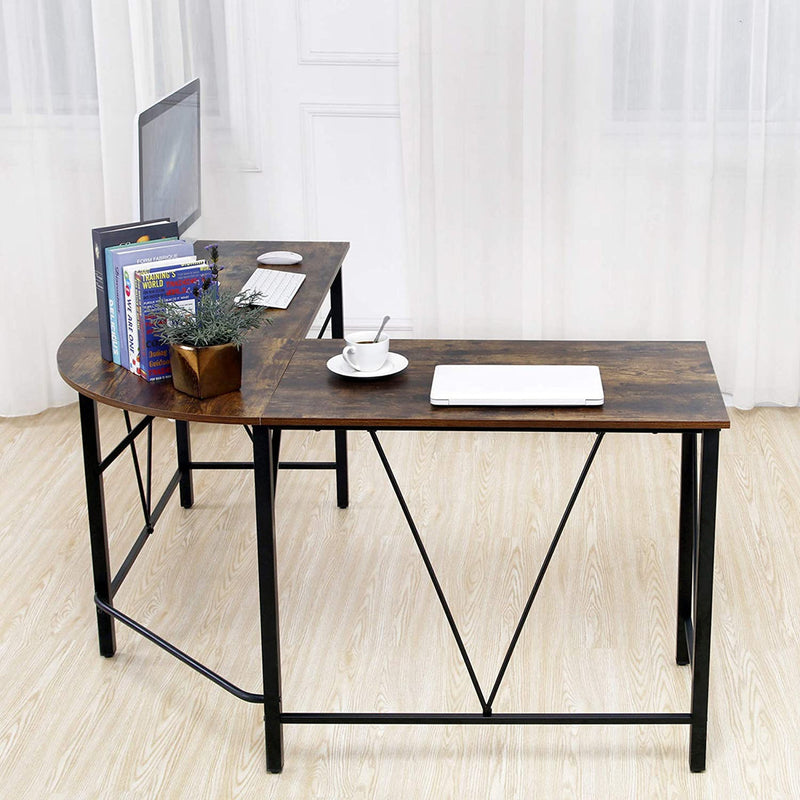 IDEALHOUSE L-Shaped Computer Desk for Home Office - Betro Color