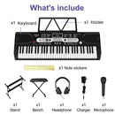 GAOMON Musical Instrument 61-Key Beginners Electric Keyboard Piano