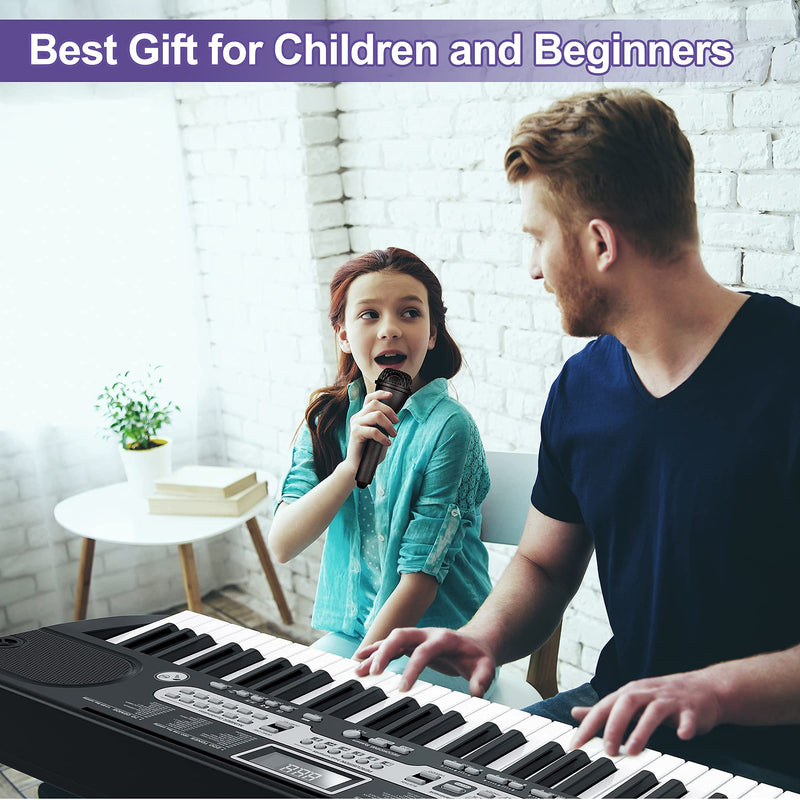 IDEALHOUSE Musical Instrument 61-Key Beginners Electric Keyboard Piano