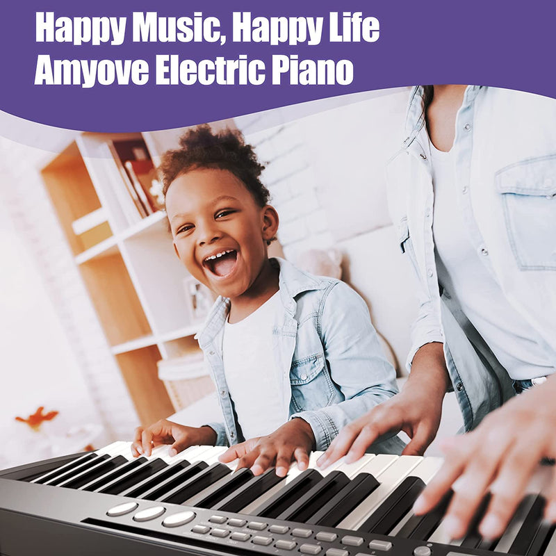 IDEALHOUSE Musical Instrument 61-Key Beginners Electric Keyboard Piano