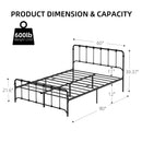 GAOMON Queen Size Metal Bed Frame Platform Bed