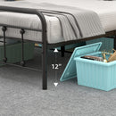 GAOMON Queen Size Metal Bed Frame with Victorian Headboard