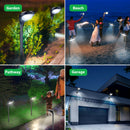 GAOMON 4 PACK Solar Landscape Path Lights LED Garden Spotlight Lights