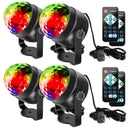 GAOMON 4Pcs Party Disco Ball Lights Sound Activated Strobe Lights
