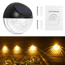 GAOMON 4 Packs Solar Fence Post Lights for Garden Yard