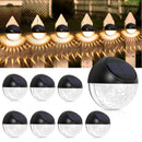 GAOMON 8 Packs Solar Fence Post Lights for Garden Yard