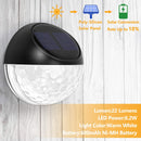 GAOMON 8 Packs Solar Fence Post Lights for Garden Yard