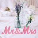 GAOMON 1 Set Wooden Mr And Mrs Letter Ornament Wedding Props Pink