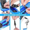 GAOMON 2PACK 10km/H 2.4G High Speed Remote Control Boats (Blue+Red)