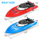 GAOMON 2PACK 10km/H 2.4G High Speed Remote Control Boats (Blue+Red)