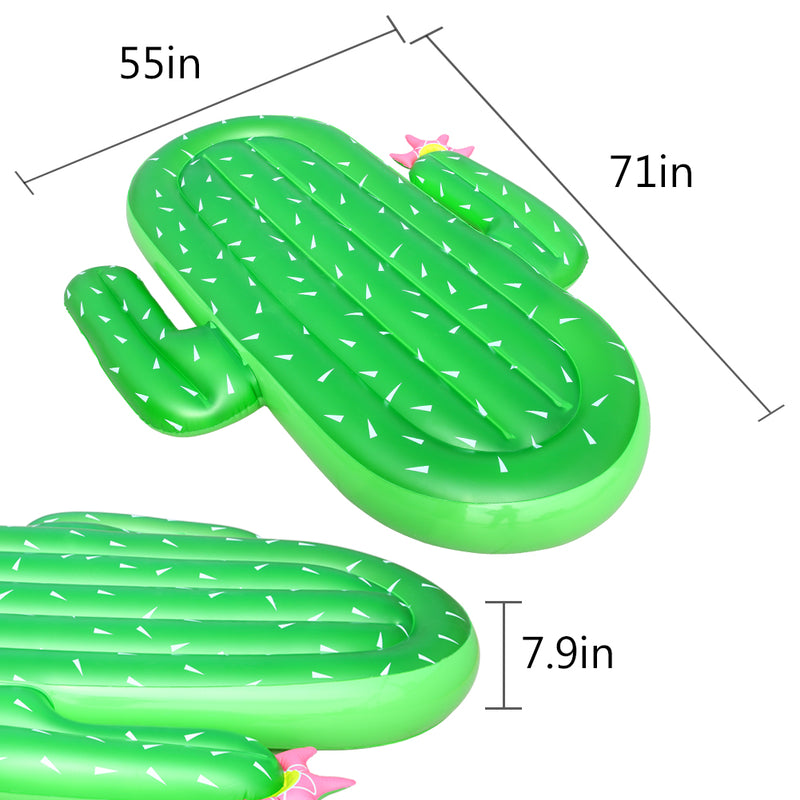 THINKMAX Inflatable Cactus Pool Float Large Swimming Float