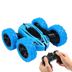 THINKMAX Remote Control Car 1165A RC Stunt Car Toy Double Sided 360 Rotating Vehicle Blue