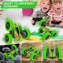GAOMON Remote Control Car 1165A RC Stunt Car Toy 360 Rotating Vehicle Green