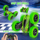 GAOMON Remote Control Car 1165A RC Stunt Car Toy 360 Rotating Vehicle Green