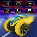 GAOMON 2Pack Remote Control Car RC Stunt Cars Yellow & Blue