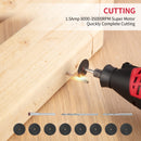 GAOMON 88pcs Rotary Tool Kit 1.5Amp Variable Speed with Flex Shaft DIY Projects