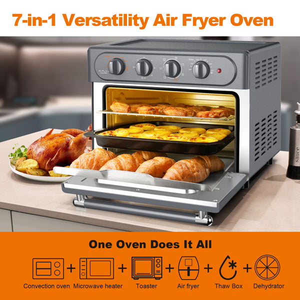 WEESTA 23L Air Fryer Toaster Oven 7-In-1 Convection Oven Airfryer Kitchen Appliances