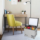 ZOKOP BCD60 60L Compressor Key Display Car Refrigerator Cold Rolled Gray