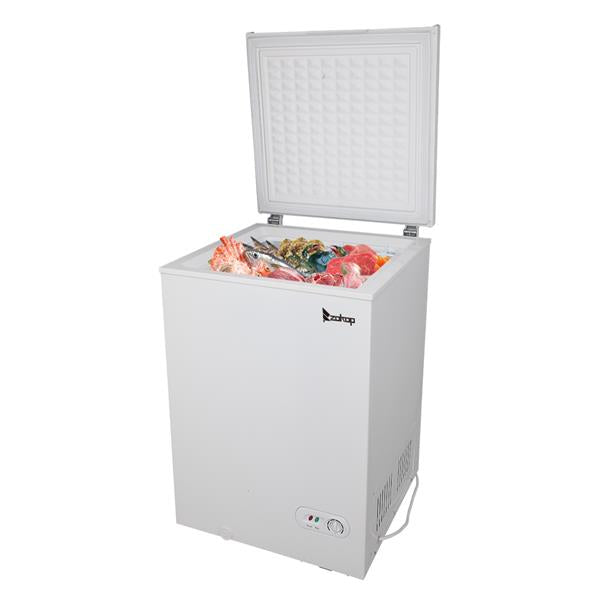 ZOKOP BD-100 100L Single Door Horizontal Freezer AC115V 60Hz Freezing Refrigerator White