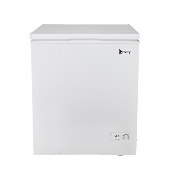 ZOKOP BD-150 143L Single Door Horizontal Freezer AC115V 60Hz Freezing Refrigerator White