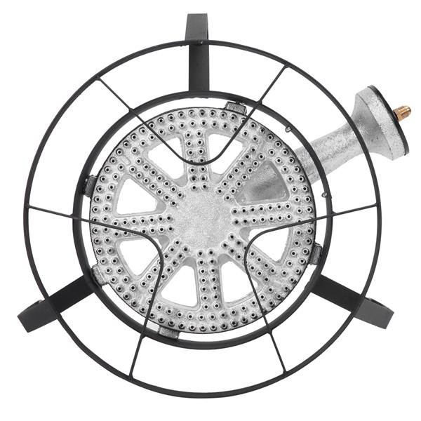ZOKOP EY31-54 Outdoor Round Furnace 20W BTU Head Diameter 26cm with 1.2m Leather Tube