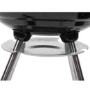 ZOKOP 18 Inch Apple Charcoal Stove Enamel White Side Wheel Diameter 15cm