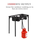 ZOKOP EX72 Double Burner Outdoor Camp Stove Gas Cooker  Portable Cast Iron Patio Cooking Burner