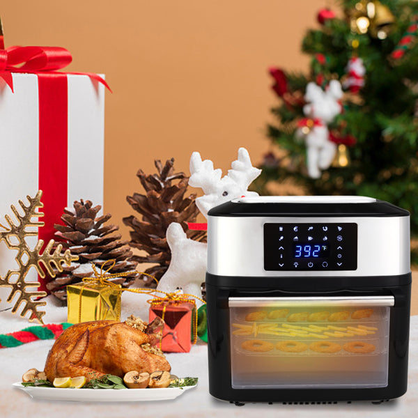 ZOKOP Air Fryer 16L 1800W All-in-One Airfryer Oven Black with Visible Window