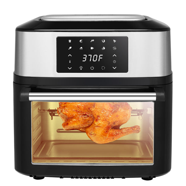 ZOKOP Air Fryer 16L 1800W All-in-One Airfryer Oven Black with Visible Window