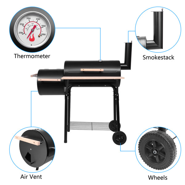 Zokop N001 Oil Drum Charcoal Furnace High Temperature Spray Paint Diameter Black