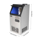 ZOKOP Ice Maker SKF-B40F-C-58R Cube Machine Stainless Steel Freestanding