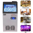 ZOKOP Ice Maker SKF-B40F-C-58R Cube Machine Stainless Steel Freestanding